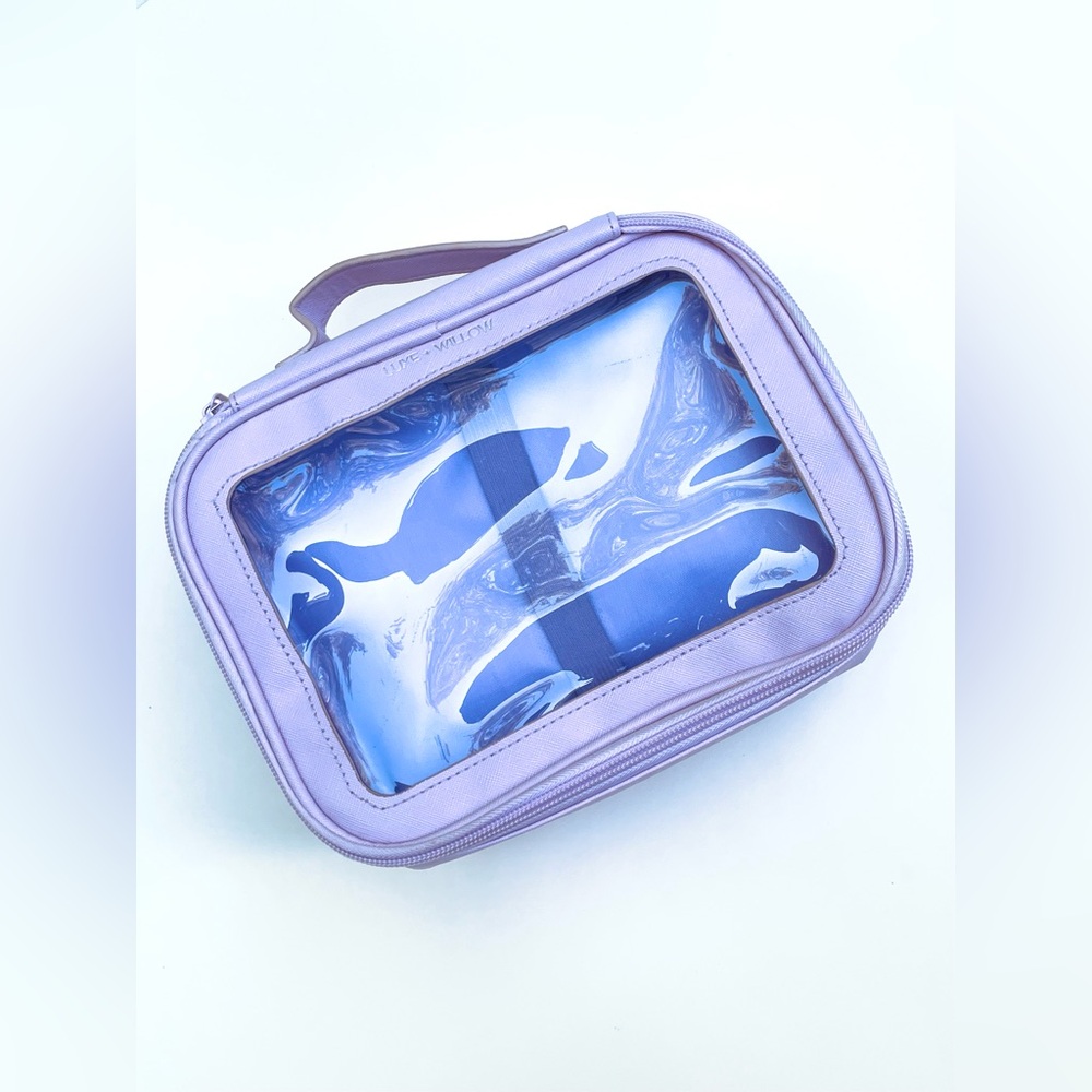 Luxe + Willow Clear Windowed Makeup Bag With Two Compartments NWOT